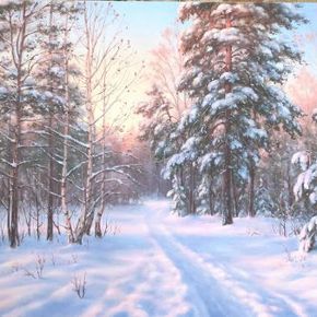 Тропинка в зимнем лесу