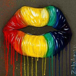 Радужные губы