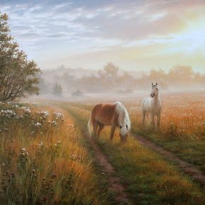 Утром в поле