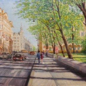 Солнечное утро на Каменноостровском