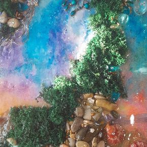 Картина "сокровища моря на закате"