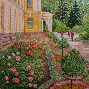 Ботанический сад. Пионы.