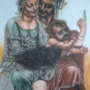 Мадонна с Младенцем со Святой Анной и маленьким Иоанном Крестителем