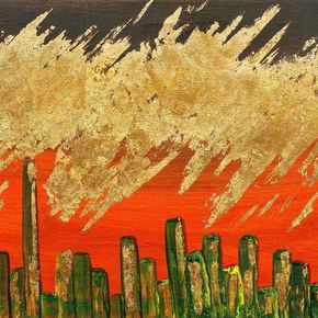 Город на закате