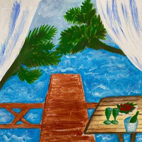 Вид из окна с видом на море