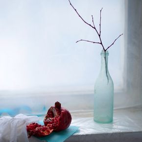 Натюрморт с гранатом и сухой веткой