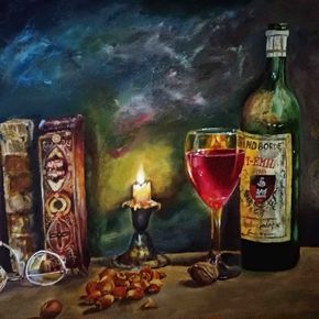 Вино при свече