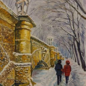 В зимнем парке.