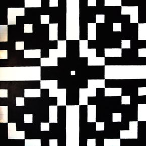 Черно-белый цветок