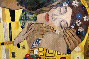 "Поцлуй" Густв Климт копия