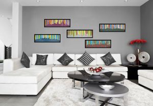 Осло, Торонто, Портленд, Гонолулу, Гамбург Пентаптих Абстракция Мультиптих