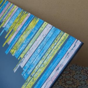 Осло, Торонто, Портленд, Гонолулу, Гамбург Пентаптих Абстракция Мультиптих