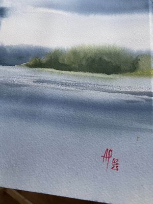 Гроза над озером