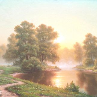 Пейзаж на рассвете