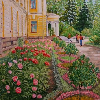 Ботанический сад. Пионы.