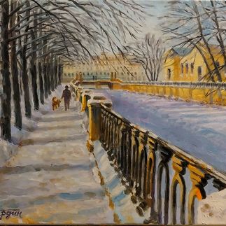 Солнечное февральское утро.