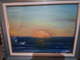 Закат на море