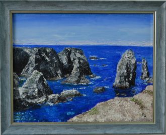 Берег, скалы (Бель-Иль-ен-Мер, Бретань) (Coast, cliffs (Belle-Ile-en-Mer, Bretagne))