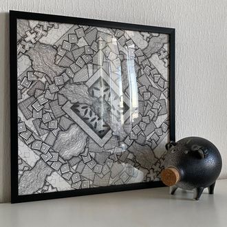 Картина ”Disco (B&W)”