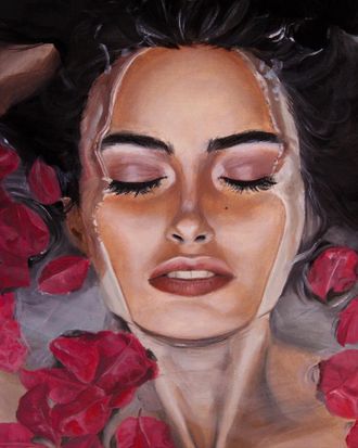 Wet rose