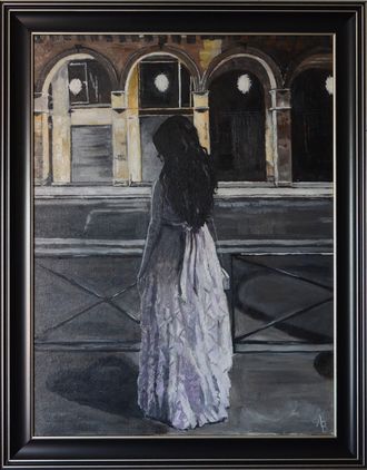 Девушка на улице Риволи (Young girl at Rivoli street)