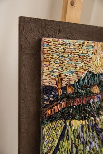 Мозаика "Пшеничной поле с заходящим солнцем"
