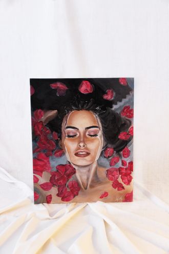 Wet rose