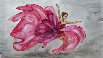 Танцующая девушка