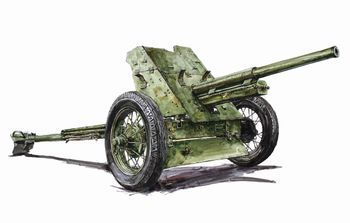 Рисунок, 45-мм противотанковая пушка образца 1937 года (53-К)