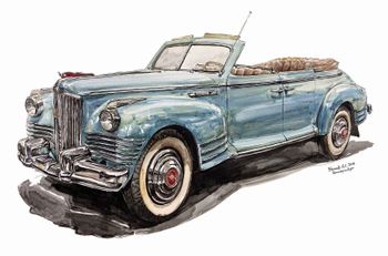 рисунок автомобиля ЗиС 110П 1956 года (полноприводная версия ЗиС 110)
