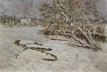 Лодки под снегом