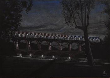 Мост Понт Дю-Гард. Прованс. Фрвнция (Pont Du Gard - the bridge. Provence. France)
