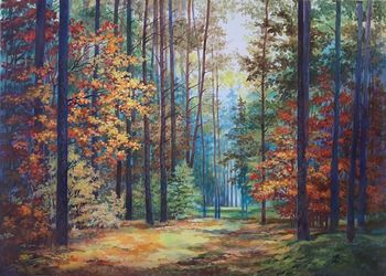 В осеннем лесу