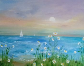 На побережье