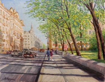 Солнечное утро на Каменноостровском