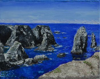 Берег, скалы (Бель-Иль-ен-Мер, Бретань) (Coast, cliffs (Belle-Ile-en-Mer, Bretagne))