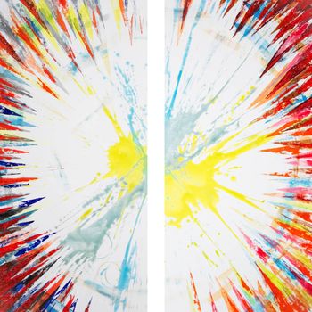 Горы Альпы Абстракция Диптих