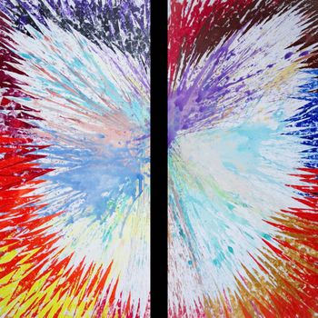 Горы Урал Абстрактный Диптих