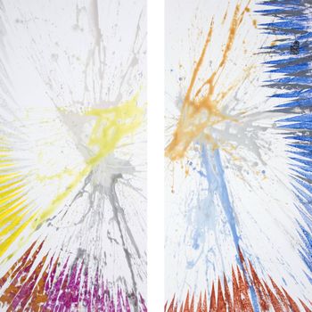 Горы Гималаи. Абстрактный Диптих