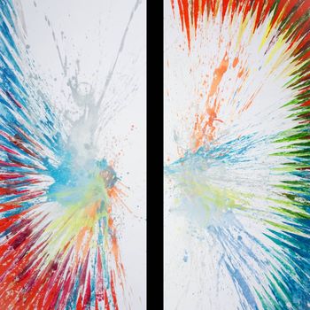 Горы Алтай Абстрактный Диптих