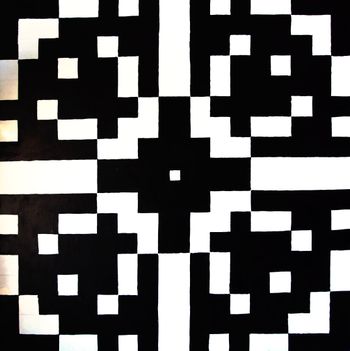 Черно-белый цветок