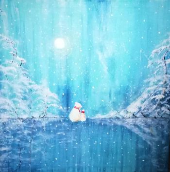 Умка с мамой.