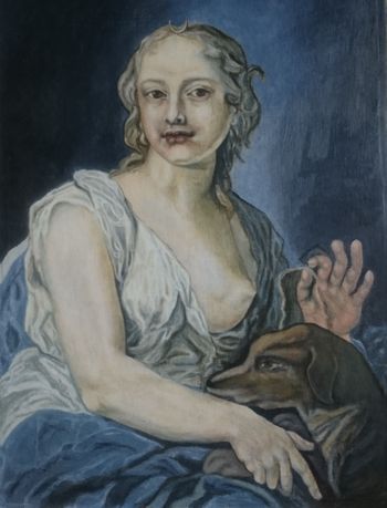 Диана (с собакой)