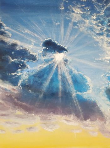 Солнце за облаками