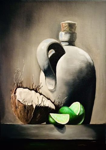 Кувшин с кокосом.