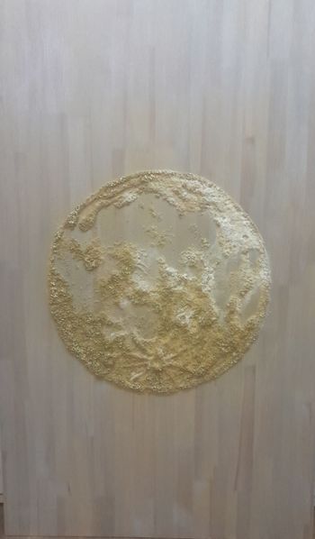 ЛУНА, КОТОРАЯ СВЕТИТСЯ В ТЕМНОТЕ (из песка)