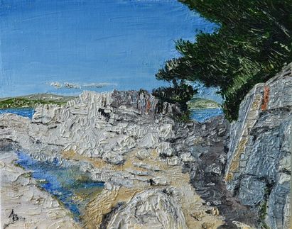 Каменистый берег в Антибе (Rocky coast in Antibes)