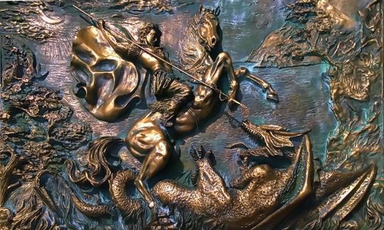 Георгий Победоносец, убивающий Змия