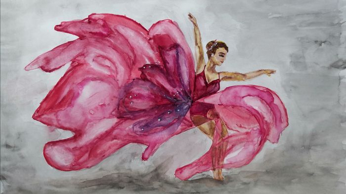 Танцующая девушка