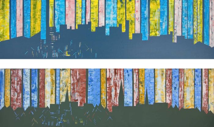 Гонолулу, Гамбург Экология Абстракция Диптих